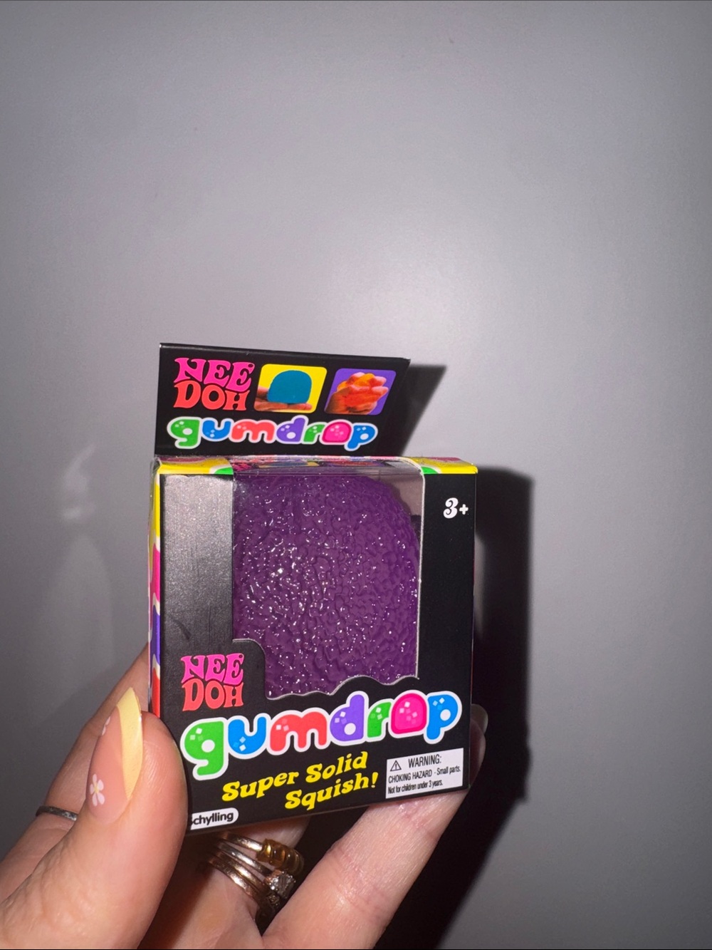 NeeDoh Gumdrop Super Solid Squish - Purple